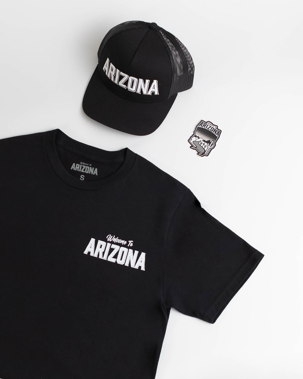 Arizona Embroidered Cap - Black